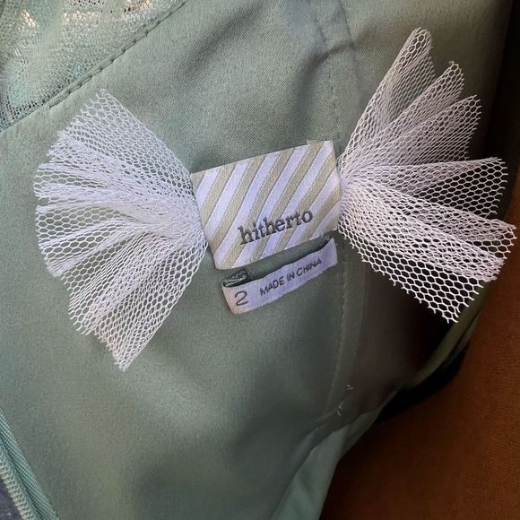 Hitherto A BHLDN Exclusive from Anthropologie, Fleur Bridesmaid Gown Sea Glass 2 - Picture 6 of 13